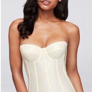 Dominique Satin Torsolette - David's Bridal